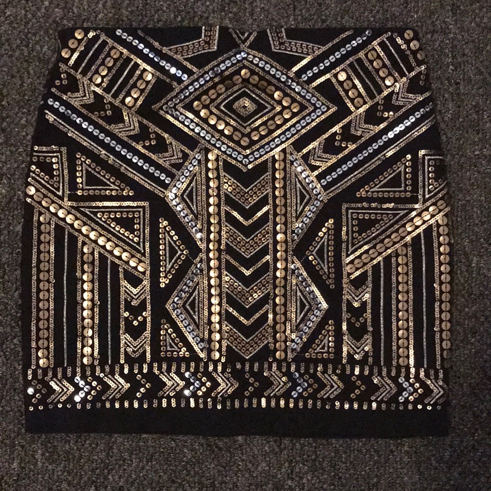 Express sequined skirt